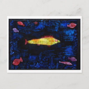 Der Goldfish, Paul Klee Postkarte
