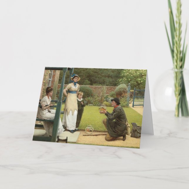 Der Goldfish-Verkäufer | George Dunlop Leslie Karte (Vorderseite)