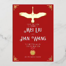 Der Goldkran Folieneinladung