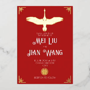 Der Goldkran Folieneinladung