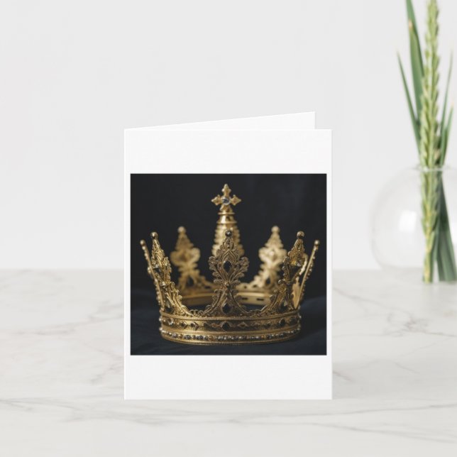 Der Goldkronenaufkleber Karte (Vorderseite)