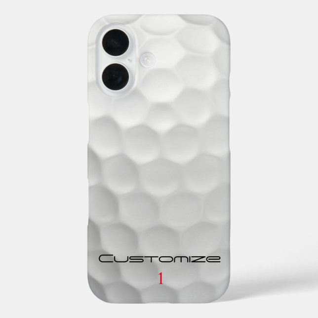 Der Golf Ball verringert den Personalisierten Text Case-Mate iPhone Hülle (Rückseite)