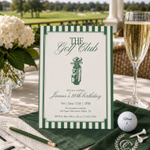 Der Golf Club Golf Geburtstagsfeier Green Stripe