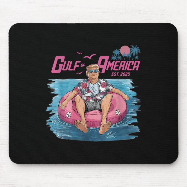 Der Golf von Amerika Est 2025 Funny Trump Patrioti Mousepad (Vorne)