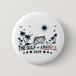 Der Golf von Amerika fischt patriotische amerikani Button