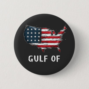 Der Golf von Amerika Funny Trump East Cost Mexiko Button