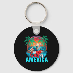 Der Golf von Amerika hat Trump auf dem Strand vor Schlüsselanhänger