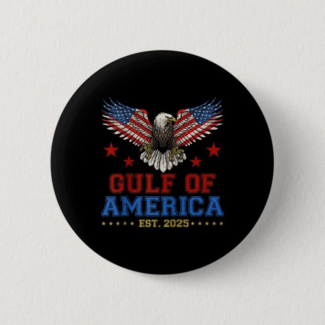 Der Golf von Amerika östlich. 2025 Der sonnige Gol Button (Vorderseite)