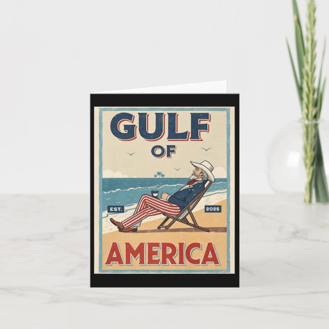 Der Golf von Amerika östlich. 2025 Uncle Sam Patri Karte (Vorderseite)