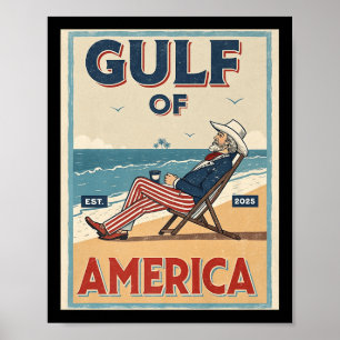 Der Golf von Amerika östlich. 2025 Uncle Sam Patri Poster
