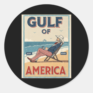 Der Golf von Amerika östlich. 2025 Uncle Sam Patri Runder Aufkleber