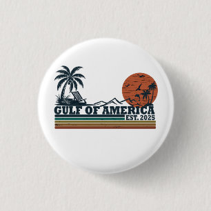 Der Golf von Amerika - Vintages patriotisches Desi Button