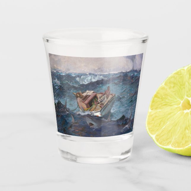 Der Golfstrom 1899 W Homer Schnapsglas (Vorderseite)