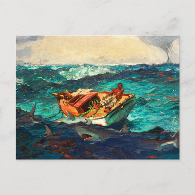 Der Golfstrom von Winslow Homer Postkarte (Vorderseite)