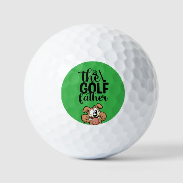 Der Golfvater: Kühnes und spielerisches Design Golfball (Vorderseite)