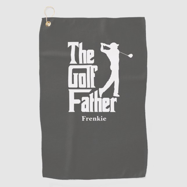 Der Golfvater mit dem Namen Funny Golf Theme Golfhandtuch (Vorderseite)