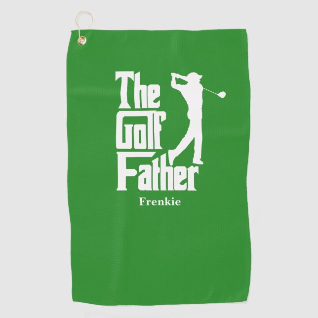 Der Golfvater mit dem Namen Funny Golf Theme Golfhandtuch (Vorderseite)