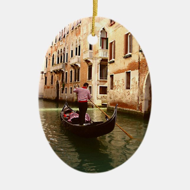 Der Gondolier Keramikornament (Vorne)