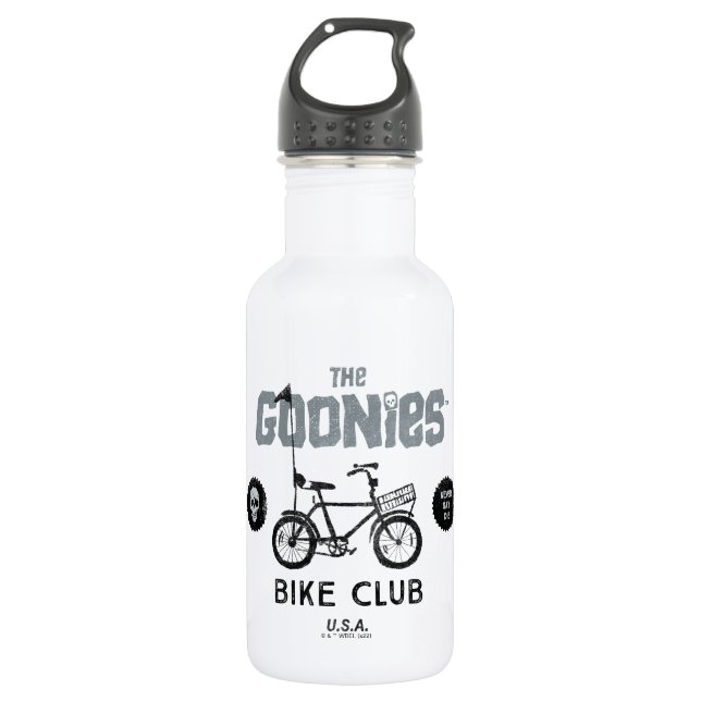 Der Goonies Bike Club U.S.A. Edelstahlflasche (Vorderseite)