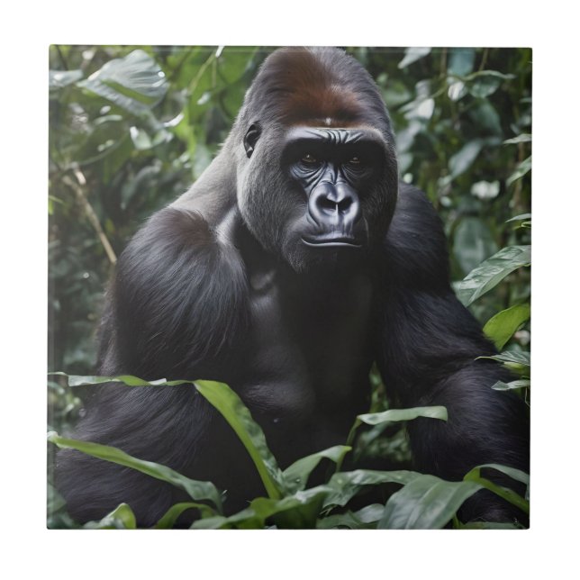 Der Gorilla-König in Mitternacht: Der Monarch des  Fliese (Vorderseite)