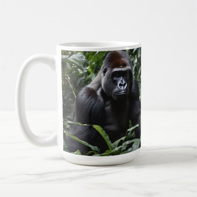 Der Gorilla-König in Mitternacht: Der Monarch des  Kaffeetasse (Links)