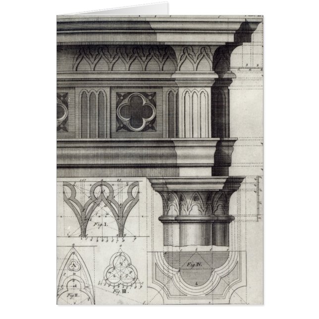 Der gotische Entablature (Vorne)