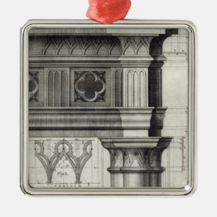 Der gotische Entablature Ornament Aus Metall