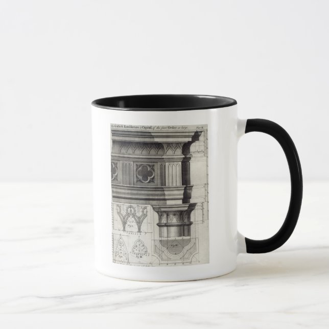 Der gotische Entablature Tasse (Rechts)