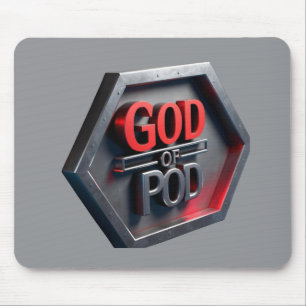 Der Gott des POD (Print On Demand) Mousepad