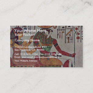 Der Gott Re-Harakleti Amentit und die Göttin von Visitenkarte