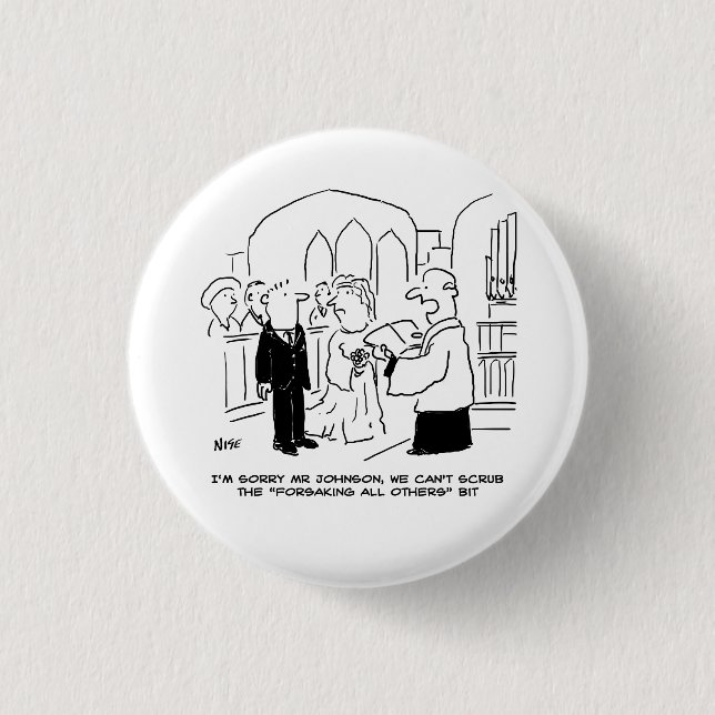 Der Gottesdienst für Hochzeit kann die Vows nicht  Button (Vorderseite)