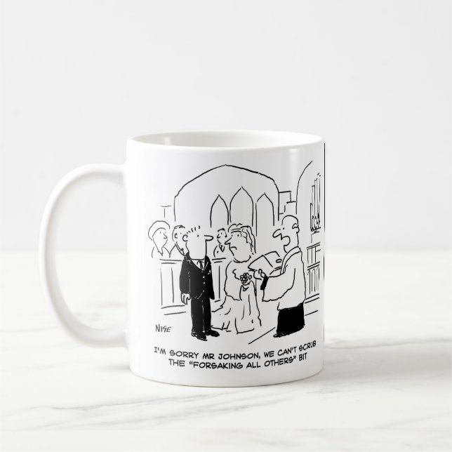 Der Gottesdienst für Hochzeit kann die Vows nicht  Kaffeetasse (Links)