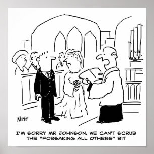 Der Gottesdienst für Hochzeit kann die Vows nicht Poster