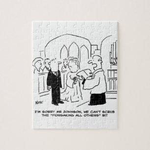 Der Gottesdienst für Hochzeit kann die Vows nicht Puzzle
