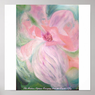 Der Göttin Neptun taucht aus den Tiefen auf Poster