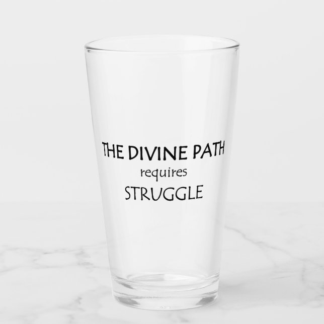 Der göttliche Weg erfordert Kampf Glas (Vorderseite)