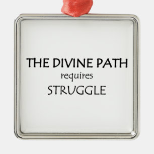 Der göttliche Weg erfordert Kampf Ornament Aus Metall