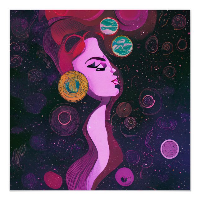 Der göttliche weibliche spirituelle Erwachungsrahm Poster (Vorderseite)