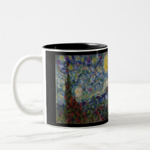 Der Gourdy Nacht Sternenfeine Kunst Spoof Zweifarbige Tasse