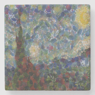 Der Gourdy Night Starry Fine Art Spoof Steinuntersetzer