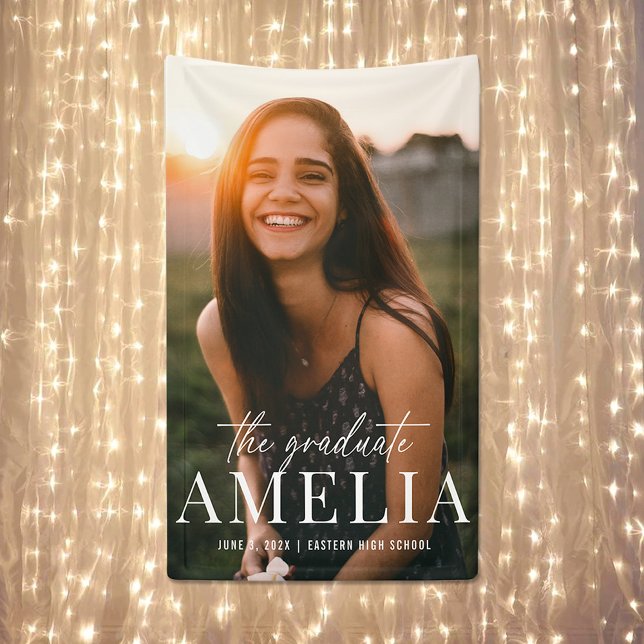 Der Graduate | Fett Name Abschluss Banner (The Graduate | Bold Name Graduation Banner)