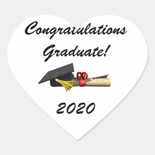 Der Graduate - Herz-Aufkleber