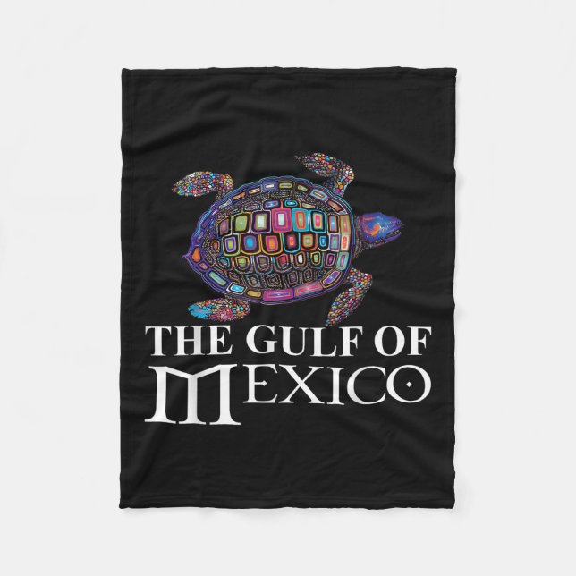 Der Grafische Meerschildkrötengolf Mexikos vergess Fleecedecke (Vorderseite)