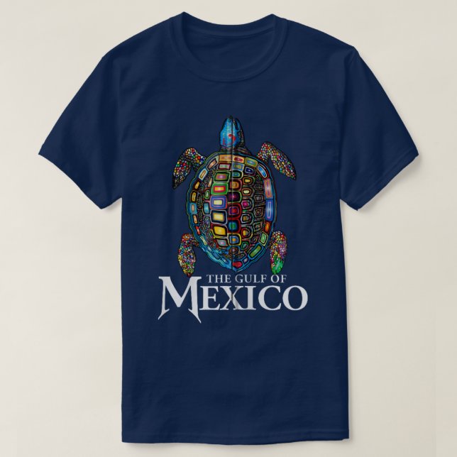 Der Grafische Meerschildkrötengolf Mexikos vergess T-Shirt (Design vorne)