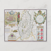 Der Grafschaft Nottingham, eingraviert von Jodocus
