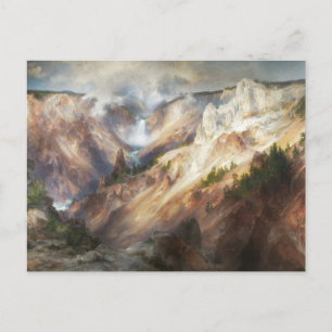Der Grand Canyon des Yellowstone, Thomas Moran Postkarte