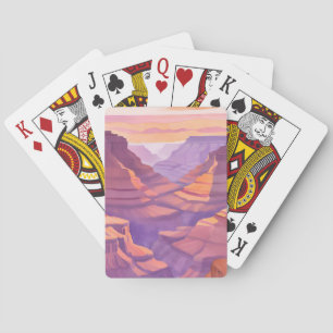 Der Grand Canyon Nationalpark Aquarell Spielkarten