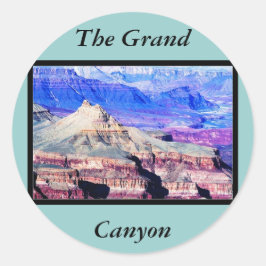 Der Grand Canyon Nationalpark Runder Aufkleber
