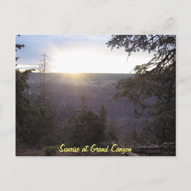 Der Grand Canyon Postkarte (Vorderseite)