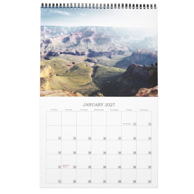 Der Grand- Canyonkalender Kalender (Jan 2027)